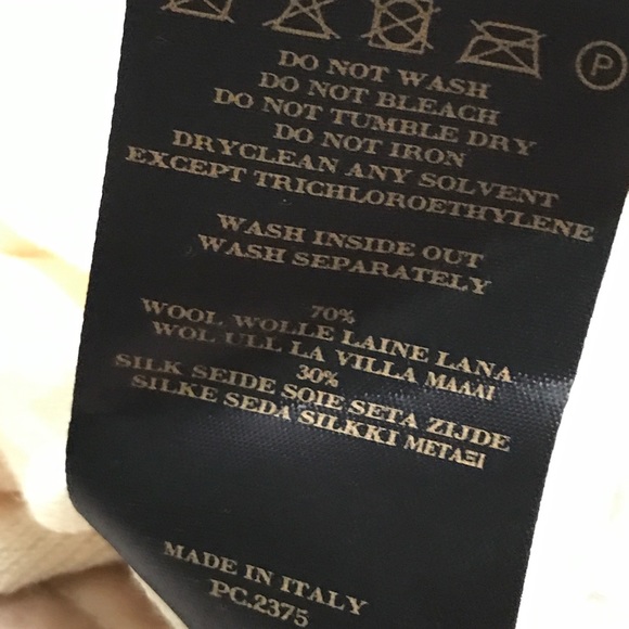 ♥️ BURBERRY SILK WOOL STUDDED BELL SLEEVE SWEATER - Picture 7 of 8